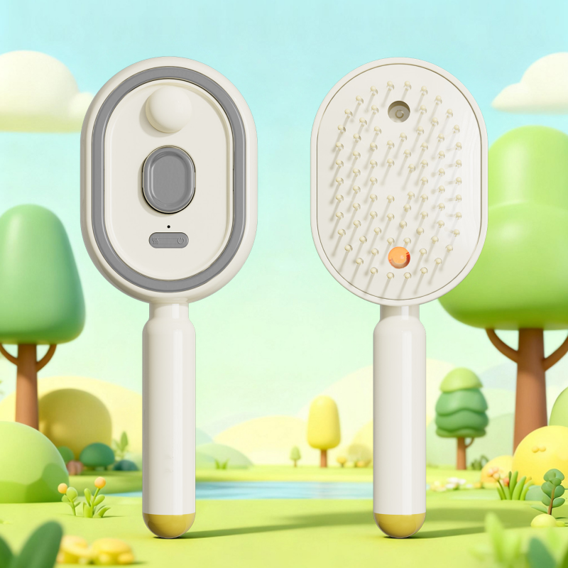 𝐃𝐞𝒗𝒂𝒓𝐞𝐨𝐧® 🍇 Cepillo Eléctrico 3 en 1 con Cojín de Aire,🥳 Masaje, Spray de Niebla, Función de Vapor Autolimpiante y para Aceites Esenciales, Cepillo Recargable para Masaje Capilar