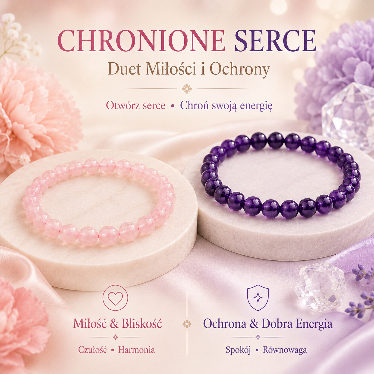 💗💜Chronione Serce” — Duet Miłości i Ochrony | Otwórz Serce • Chroń Swoją Energię