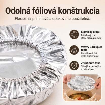 PKNEW® Collapsible Aluminum Foil Food Cover 🍇| Keep Meals Warm, Fresh & Protected from Fruit Flies🔥