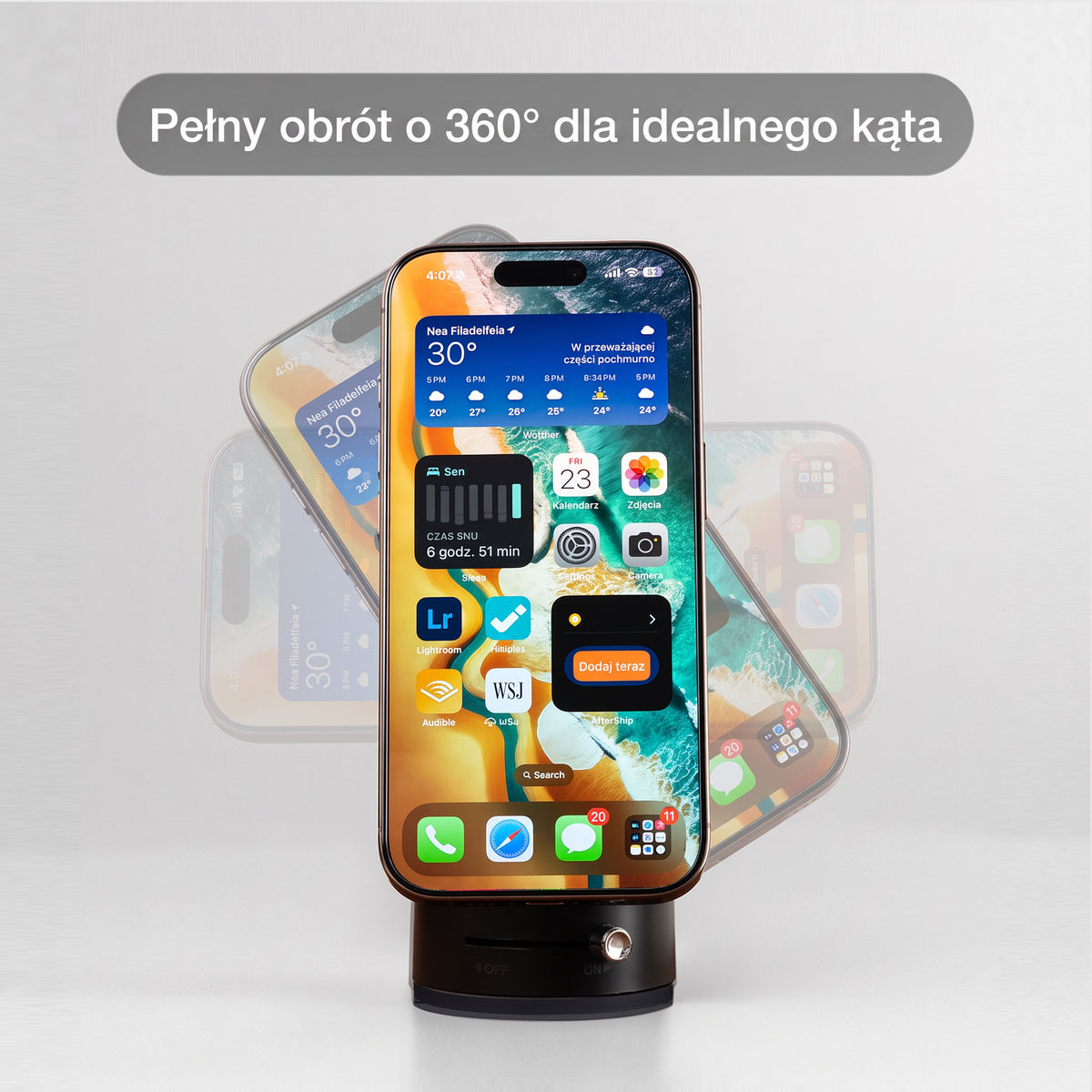 PKNEW® 🌳Metalowy uchwyt Gen 3 – 📱 więcej niż do auta.
