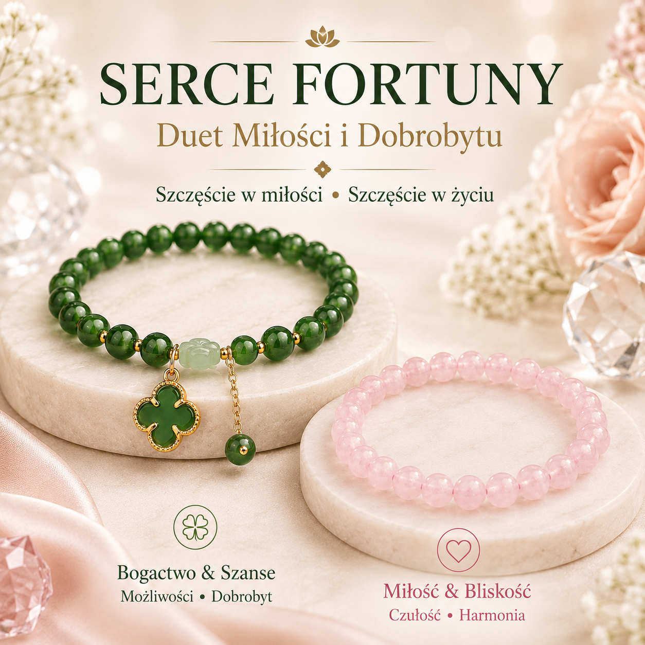 💚💗Serce Fortuny” — Duet Miłości i Dobrobytu | Szczęście w Miłości • Szczęście w Życiu