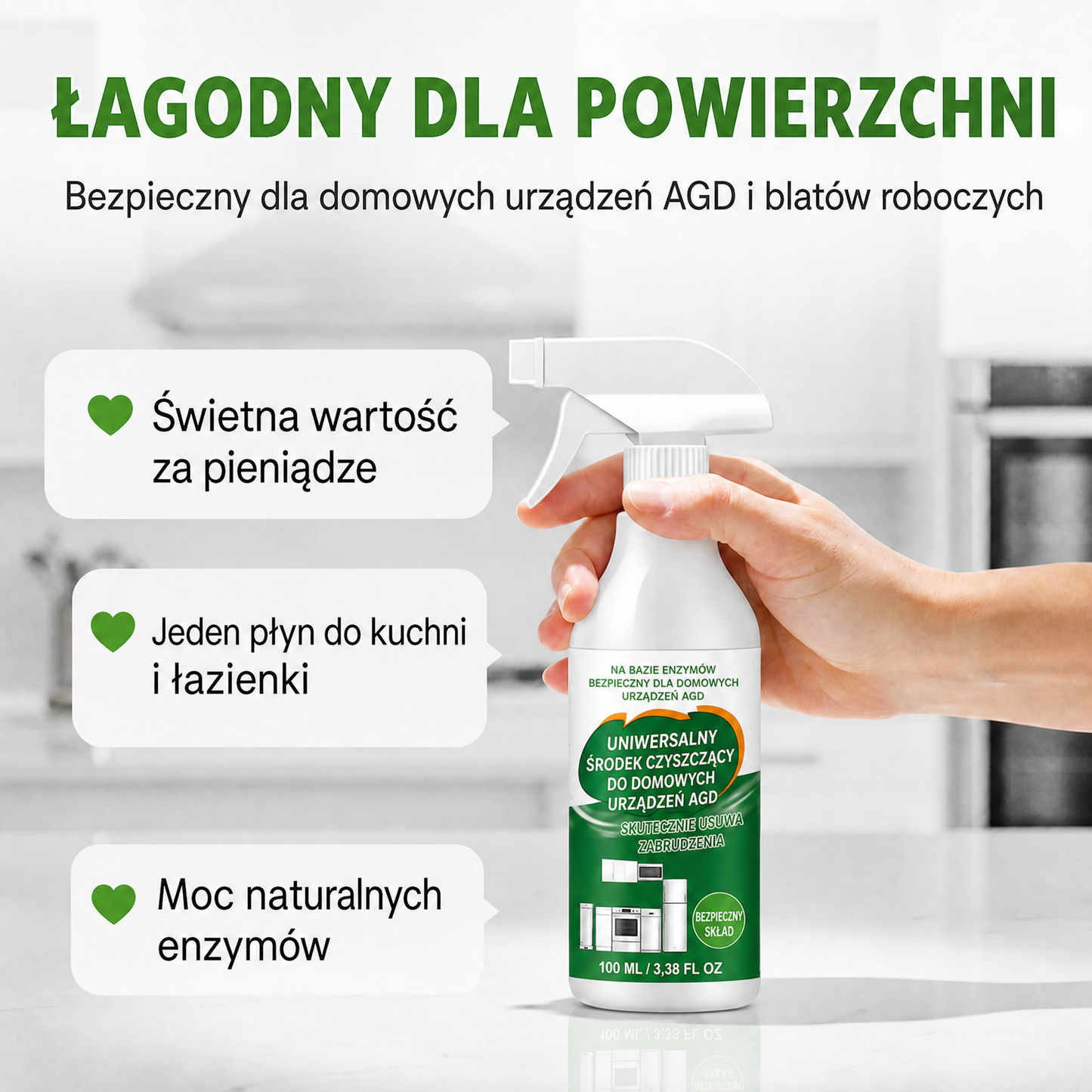 PKNEW®🍈 Wielozadaniowy enzymatyczny środek czyszczący w pianie, uniwersalne zastosowanie – kuchnia i dom 💎