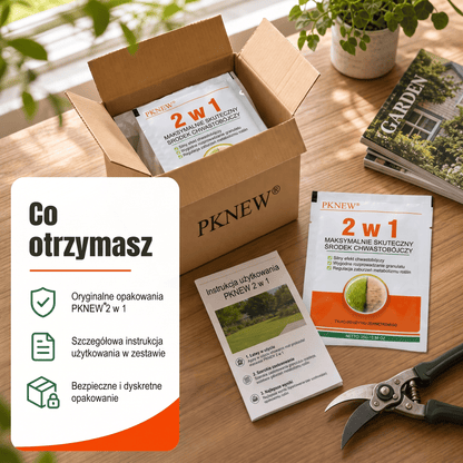 PKNEW® 🌿 Granulowany środek chwastobójczy 2 w 1 Max Power🍇 – widoczne efekty już po 6 godzinach; łatwy do rozpuszczenia w wodzie i przeznaczony do punktowego stosowania na fugach, ścieżkach, przy ogrodzeniach oraz na powierzchniach żwirowych.