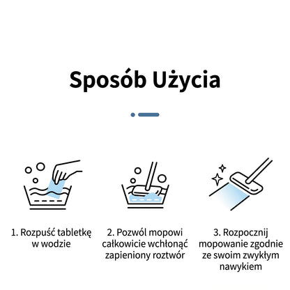 PKNEW®🫧 Tabletki do mycia podłóg🍇 – Uniwersalny środek czyszczący do drewna, paneli, płytek i ścian w przyczepach kempingowych. O działaniu antybakteryjnym.