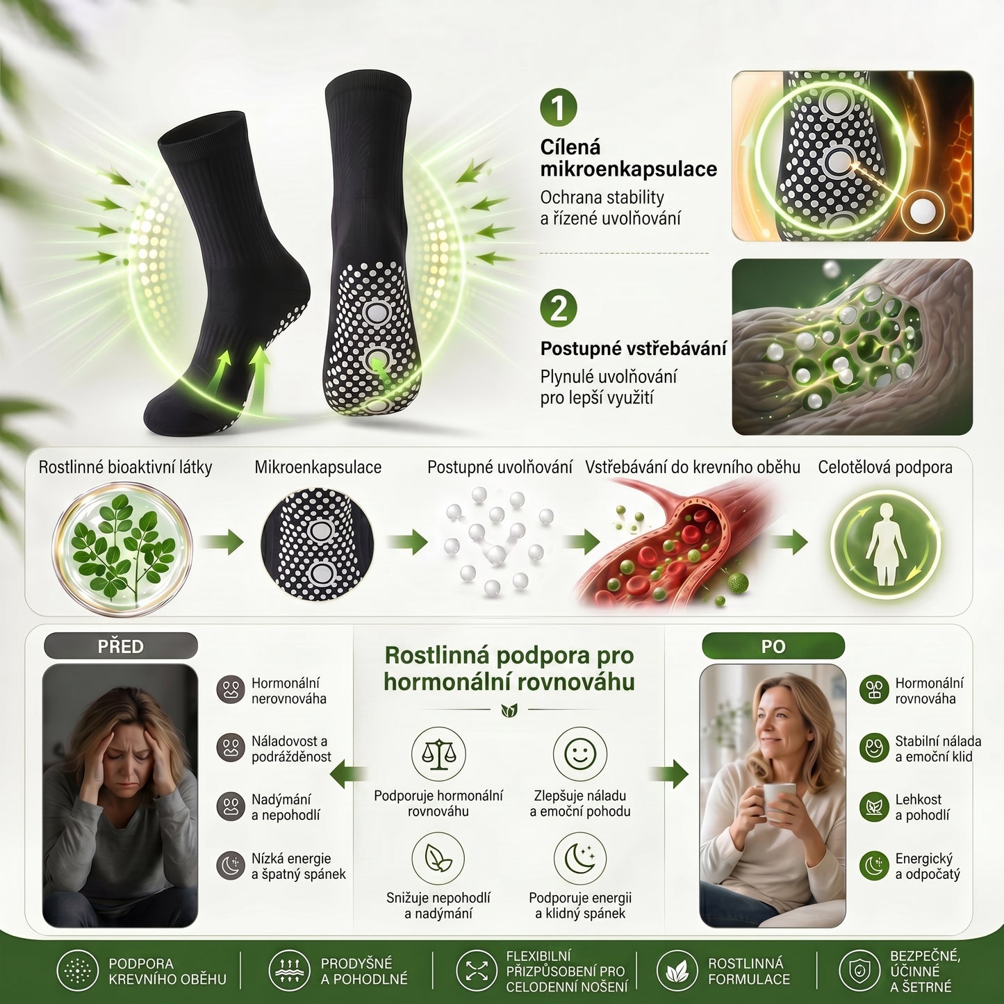 Oficiální značkový obchod 👑 BLUESHOT® 🍇 2026 10 v 1: Moringa & Berberin – Mikročásticové tvarující ponožky Spalujte tuky, tvarujte postavu, podpořte krevní oběh a metabolismus, uvolněte lymfatické uzliny. Výsledky uvidíte za 7 dní.