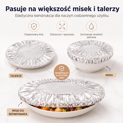 PKNEW® Składana aluminiowa osłona na żywność 🍇 | Utrzymuje ciepło i świeżość potraw oraz chroni przed muszkami owocówkami 🔥