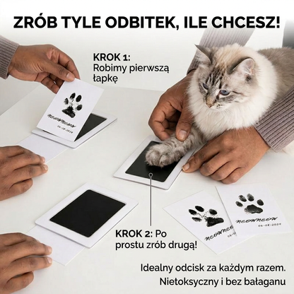 💜Abyś zawsze mógł trzymać je za łapki – Zestaw do odcisku łapy 🐾 Pamiątka upamiętniająca pupila