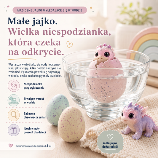 LEFUN® 🍇Magiczne jajko wodne dla dzieci – zaskakujący zwierzak, który wykluwa się i rośnie
