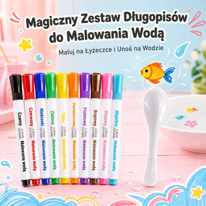 LEFUN® 🪄 MAGICZNE PŁYWAJĄCE PISAKI DLA DZIECI ✨ – Twórz rysunki, które ożywają w wodzie, i zamień rysowanie w magiczną zabawę.