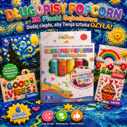 Dzisiaj z rabatem 50% 🔥 | Pisak PKNEW® do tworzenia wypukłych rysunków 3D🍊 – zamień zwykłe rysunki w niesamowite kreacje 3D 🎨