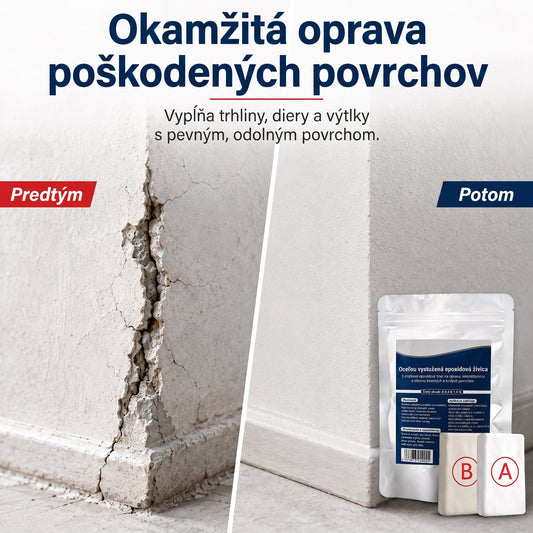 PKNEW®  Oceľou vystužený epoxidový opravný tmel — Univerzálne lepidlo na kov, drevo a plast❤️‍🔥