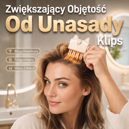 🎉 Ponad 48 000 sprzedanych sztuk 🍇 Bezprzewodowe, podgrzewane urządzenie do stylizacji, unoszące włosy u nasady – przenośne narzędzie idealne do cienkich i słabych włosów.