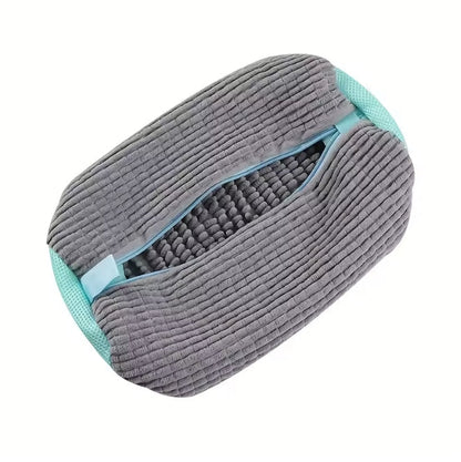 PKNEW®🍈 Worek do prania butów 360° z mikrofibry szenilowej👟 – delikatniejsze pranie bez szorowania ręcznego, z ukrytym zamkiem błyskawicznym; idealny do sneakersów, butów sportowych i dziecięcych 💕