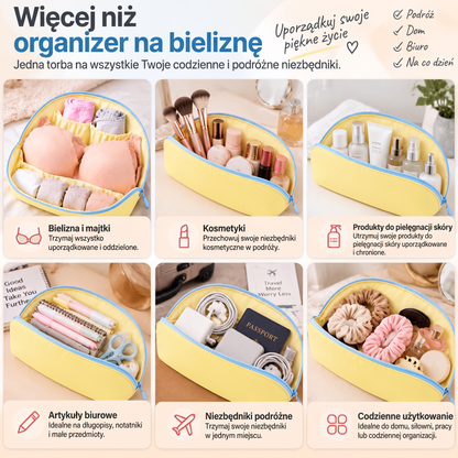 ⚡ OSTATNI DZIEŃ · 49% ZNIŻKI – ✨ Podróżna torba do przechowywania bielizny – Biustonosze majtki i skarpetki uporządkowane wszędzie 💎
