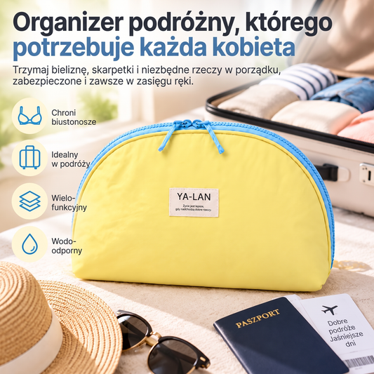⚡ OSTATNI DZIEŃ · 49% ZNIŻKI – ✨ Podróżna torba do przechowywania bielizny – Biustonosze majtki i skarpetki uporządkowane wszędzie 💎