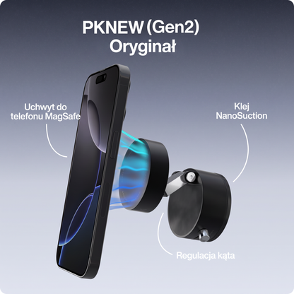 PKNEW® 🌳Metalowy uchwyt Gen 3 – 📱 więcej niż do auta.