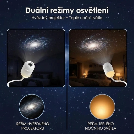 30%OFF PKNEW® 🍉NEXT-GEN SMART PROJECTION HD Inteligentní dynamický 5D holografický noční projektor 💫