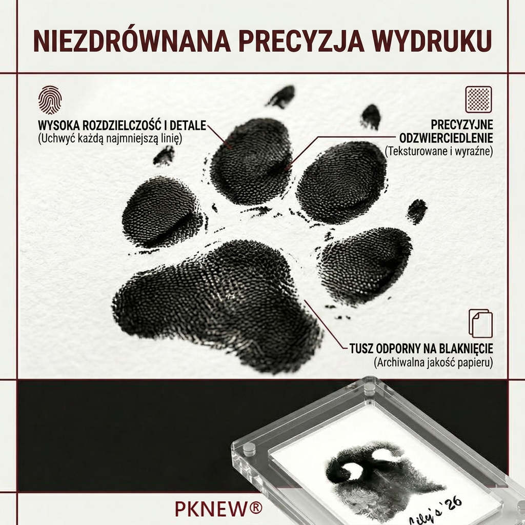 💜Abyś zawsze mógł trzymać je za łapki – Zestaw do odcisku łapy 🐾 Pamiątka upamiętniająca pupila