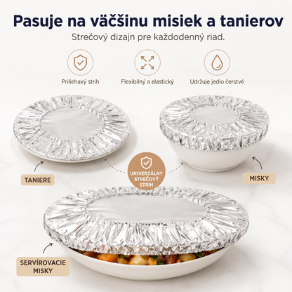 PKNEW® Collapsible Aluminum Foil Food Cover 🍇| Keep Meals Warm, Fresh & Protected from Fruit Flies🔥