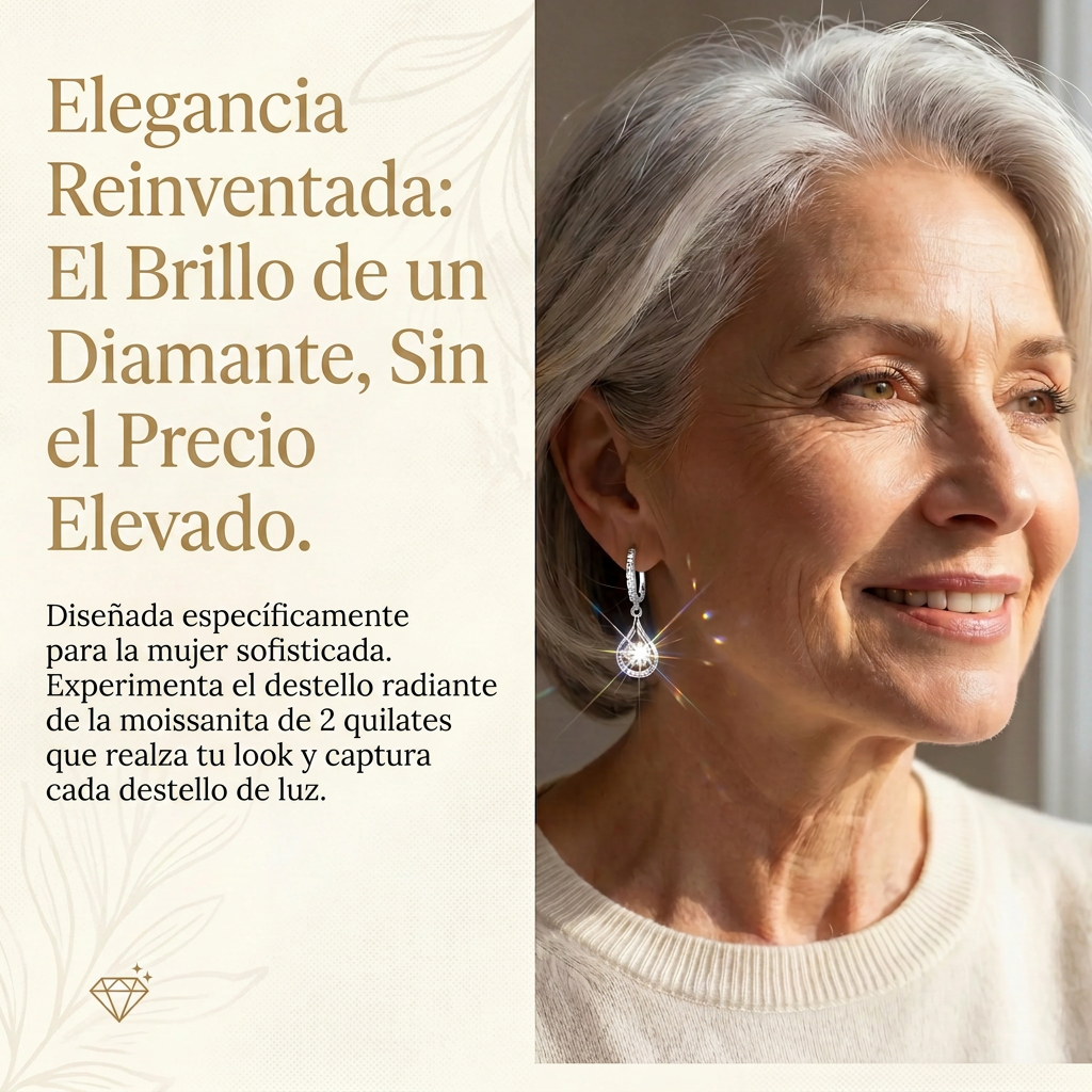 🔥🔥 30% DE DESCUENTO HOY: Pendientes de moissanita "Dancing" de 1 quilate – La comodidad y el brillo en plata S925 que te mereces 💎