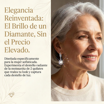 🔥🔥 30% DE DESCUENTO HOY: Pendientes de moissanita "Dancing" de 1 quilate – La comodidad y el brillo en plata S925 que te mereces 💎