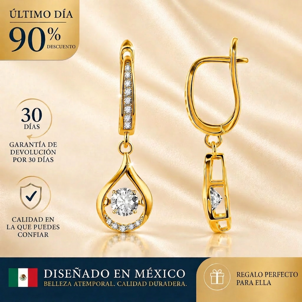 Earrings - Radiant 14K Gold Finish