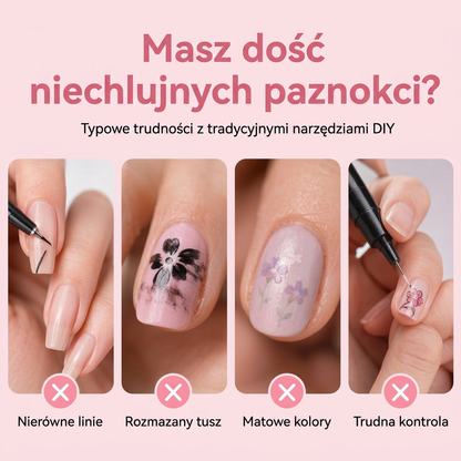 OSTATNI DZIEŃ · 50% ZNIŻKI 🌈 Zestaw 24 dwustronnych pisaków do zdobienia paznokci 💕