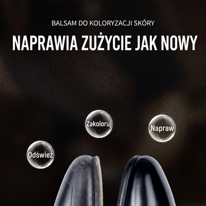 PKNEW®🎨 Intenzív Bőr Színhelyreállító Balzsam✨ – Felfrissíti a kifakult megjelenést, egységesíti a színt és segít elfedni a cipők, ülések, kézitáskák és autósülések karcolásait 💕