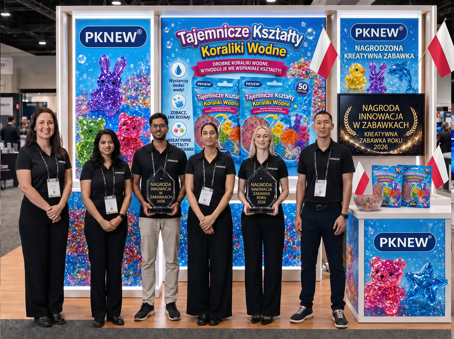 PKNEW®🫧 Magiczne wodne koraliki-niespodzianki🌈 – Kolorowe, półprzezroczyste figurki, które rosną w wodzie; idealne do kreatywnej zabawy, odkrywania świata zmysłów i wspólnego spędzania czasu z rodziną 💕