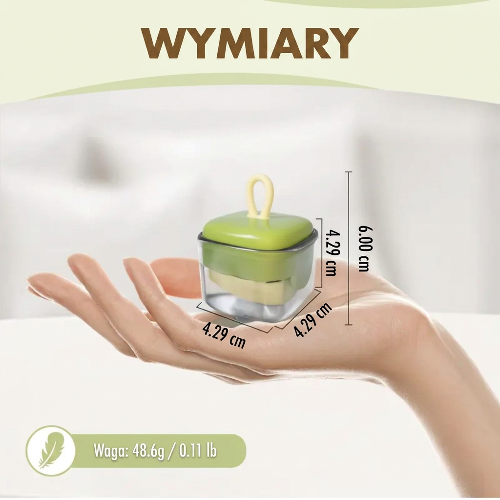 PKNEW® Mini rolka do ubrań, przyrząd do usuwania kłaczków i sierści wielokrotnego użytku, zmywalna rolka, przenośny produkt do usuwania sierści zwierząt – do ubrań, w podróży i do użytku domowego 🥼