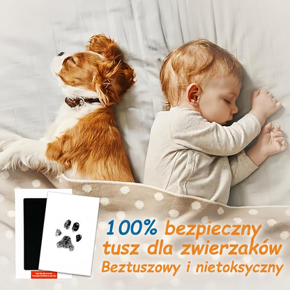 💜Abyś zawsze mógł trzymać je za łapki – Zestaw do odcisku łapy 🐾 Pamiątka upamiętniająca pupila