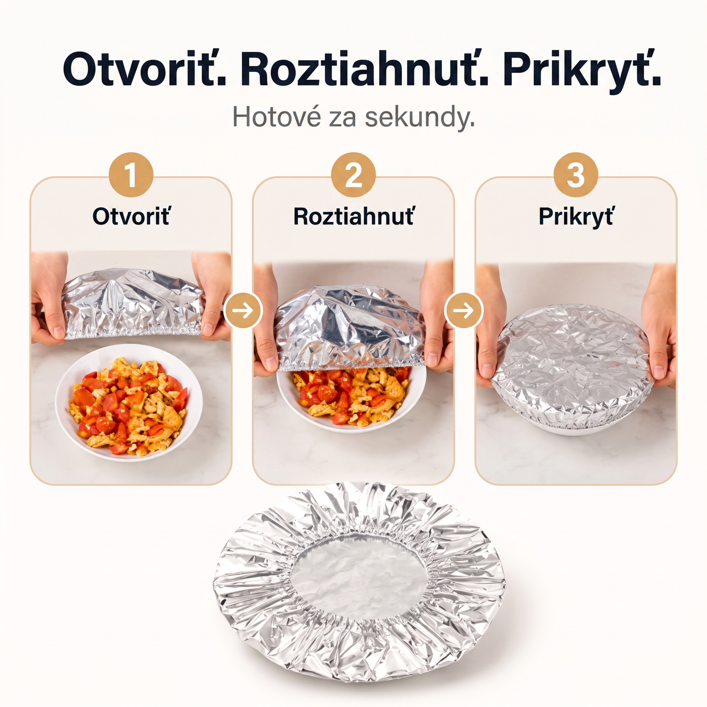 PKNEW® Collapsible Aluminum Foil Food Cover 🍇| Keep Meals Warm, Fresh & Protected from Fruit Flies🔥
