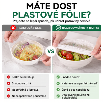 PKNEW®🍇 Elastic Food Covers for Bowls & Plates 🥗 – Stretchable Kitchen Covers for Leftovers, Fruits, Vegetables & Everyday Food Storage ✨