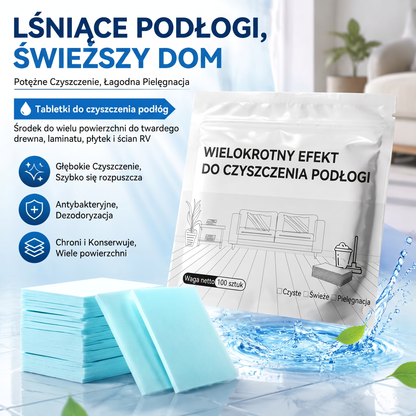 PKNEW®🫧 Tabletki do mycia podłóg🍇 – Uniwersalny środek czyszczący do drewna, paneli, płytek i ścian w przyczepach kempingowych. O działaniu antybakteryjnym.