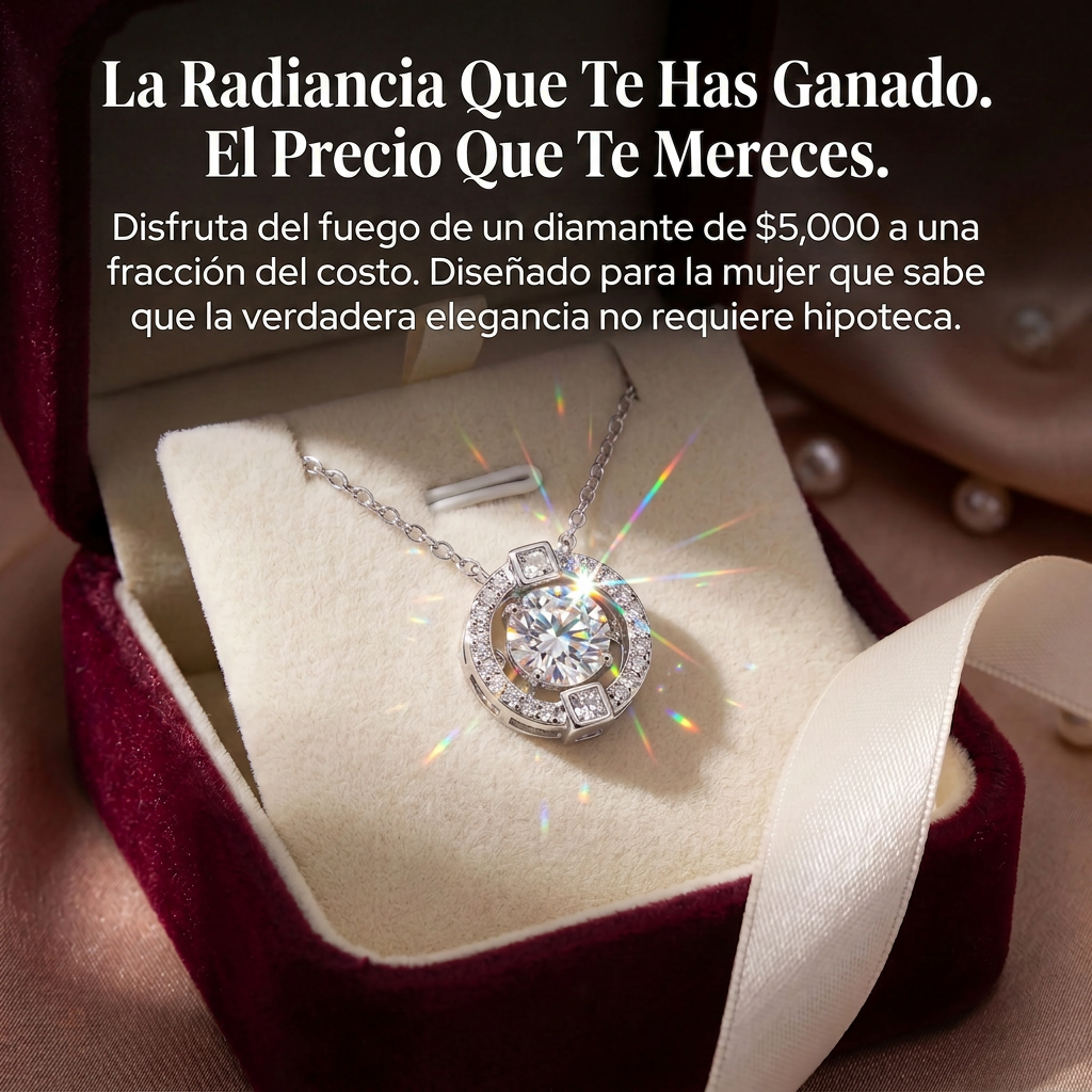 Lujo que puedes sentir — Collar 'Corazón Latiente' de Moissanita de 1CT con brillo de nivel diamante 💎
