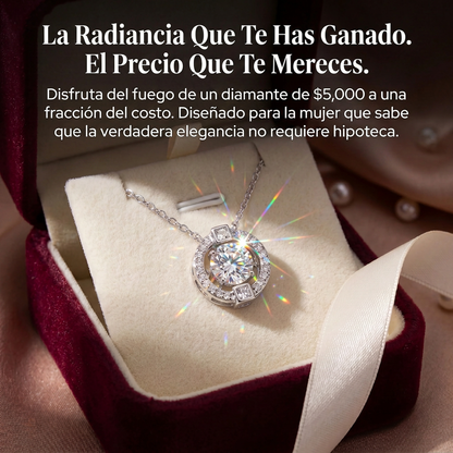 Lujo que puedes sentir — Collar 'Corazón Latiente' de Moissanita de 1CT con brillo de nivel diamante 💎