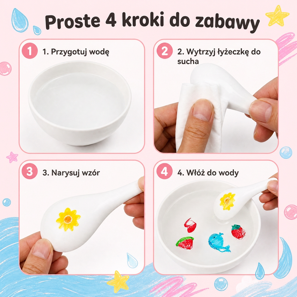 LEFUN® 🪄 MAGICZNE PŁYWAJĄCE PISAKI DLA DZIECI ✨ – Twórz rysunki, które ożywają w wodzie, i zamień rysowanie w magiczną zabawę.