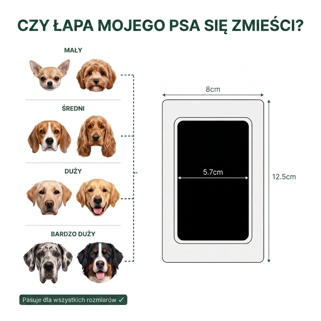 💜Abyś zawsze mógł trzymać je za łapki – Zestaw do odcisku łapy 🐾 Pamiątka upamiętniająca pupila