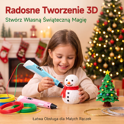 70% SLEVA DNES🎃PKNEW® 3D tiskové pero pro děti – bezpečné pro nízké teploty, netoxické a ekologické vlákno, podněcuje kreativitu