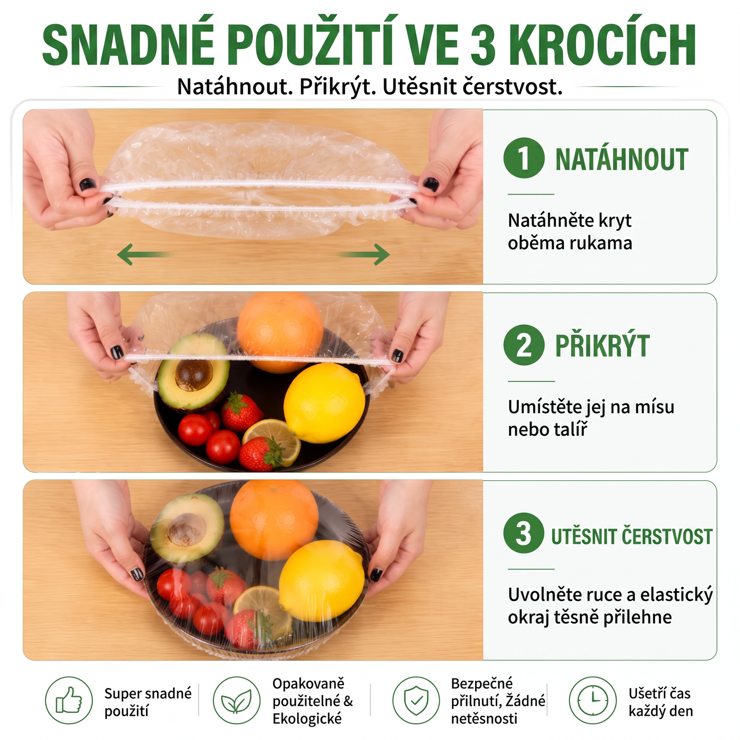PKNEW®🍇 Elastic Food Covers for Bowls & Plates 🥗 – Stretchable Kitchen Covers for Leftovers, Fruits, Vegetables & Everyday Food Storage ✨