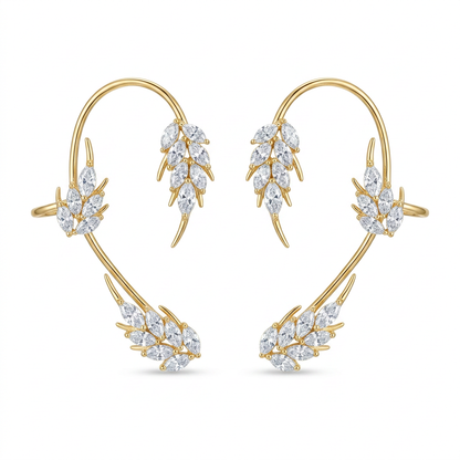 Ear Cuff de Mariposa Premium 🦋 — Hipoalergénico, Libre de Níquel y Plomo | Diseño de Clip Cómodo para Orejas Sensibles 💎