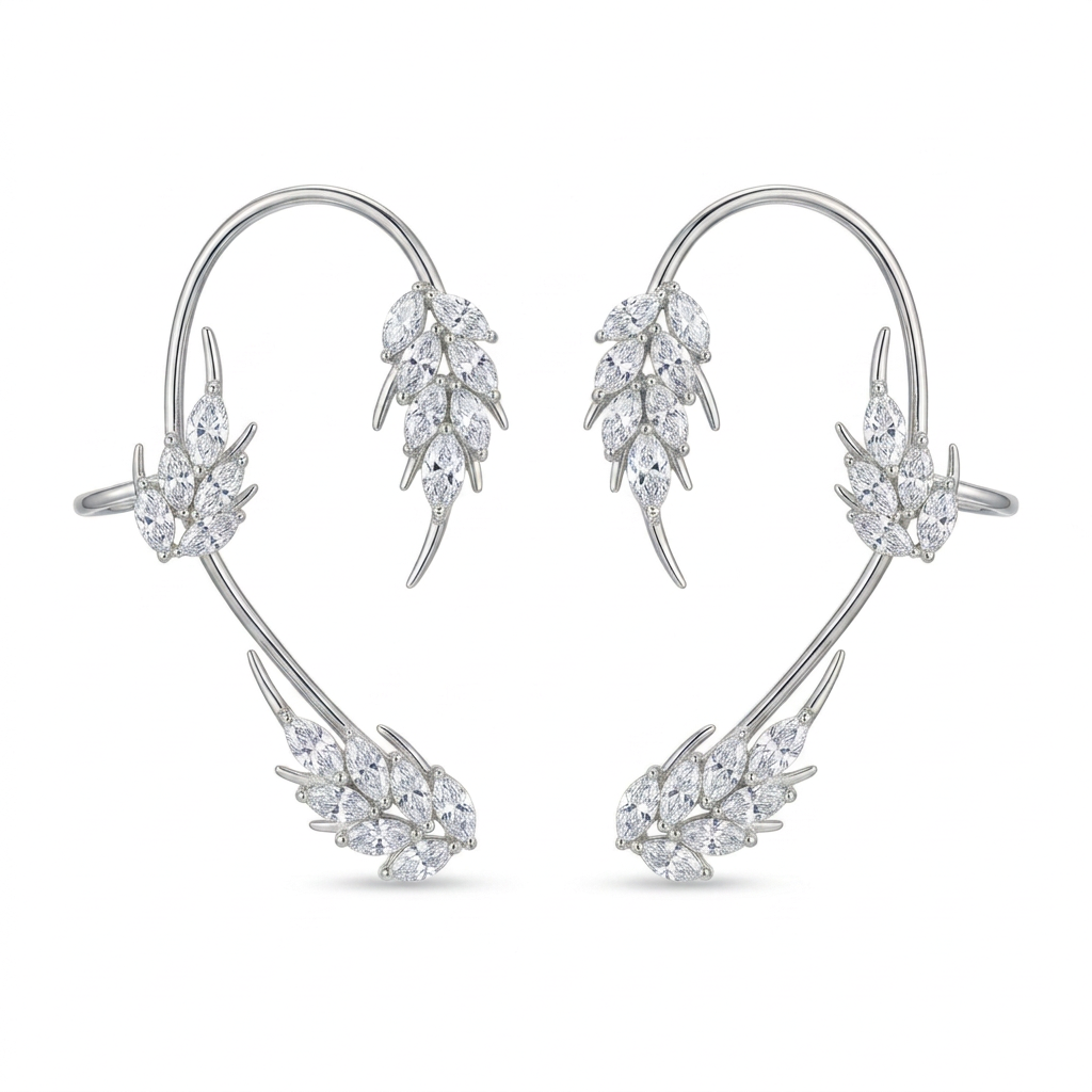 Ear Cuff de Mariposa Premium 🦋 — Hipoalergénico, Libre de Níquel y Plomo | Diseño de Clip Cómodo para Orejas Sensibles 💎