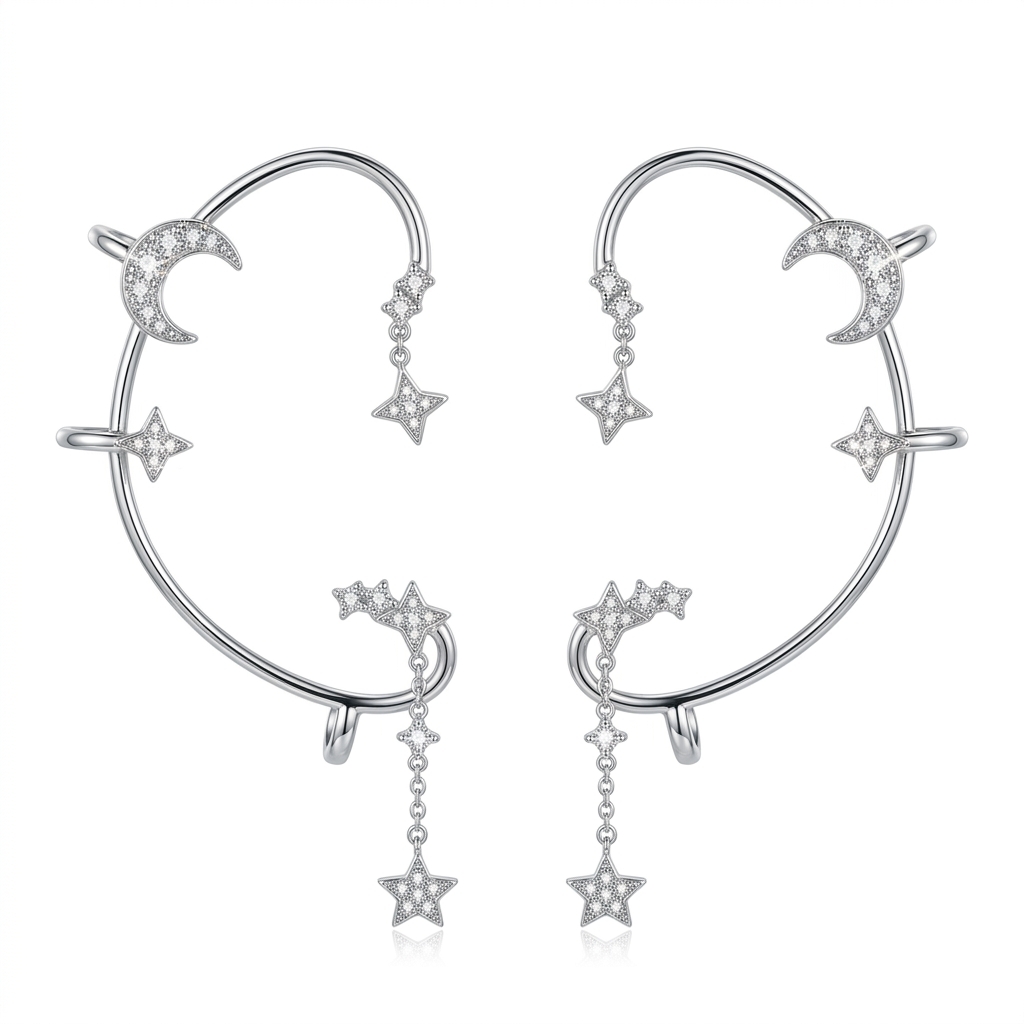 Ear Cuff de Mariposa Premium 🦋 — Hipoalergénico, Libre de Níquel y Plomo | Diseño de Clip Cómodo para Orejas Sensibles 💎