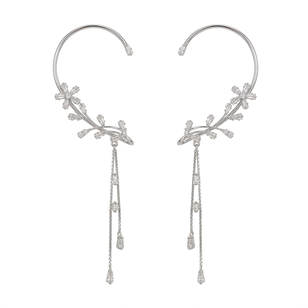 Ear Cuff de Mariposa Premium 🦋 — Hipoalergénico, Libre de Níquel y Plomo | Diseño de Clip Cómodo para Orejas Sensibles 💎