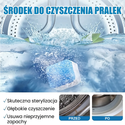 PKNEW®🫧Tabletki do czyszczenia pralki 🍇 – Pomagają skutecznie usuwać osady, pozostałości detergentów i nieprzyjemne zapachy bez konieczności skomplikowanego demontażu 💙
