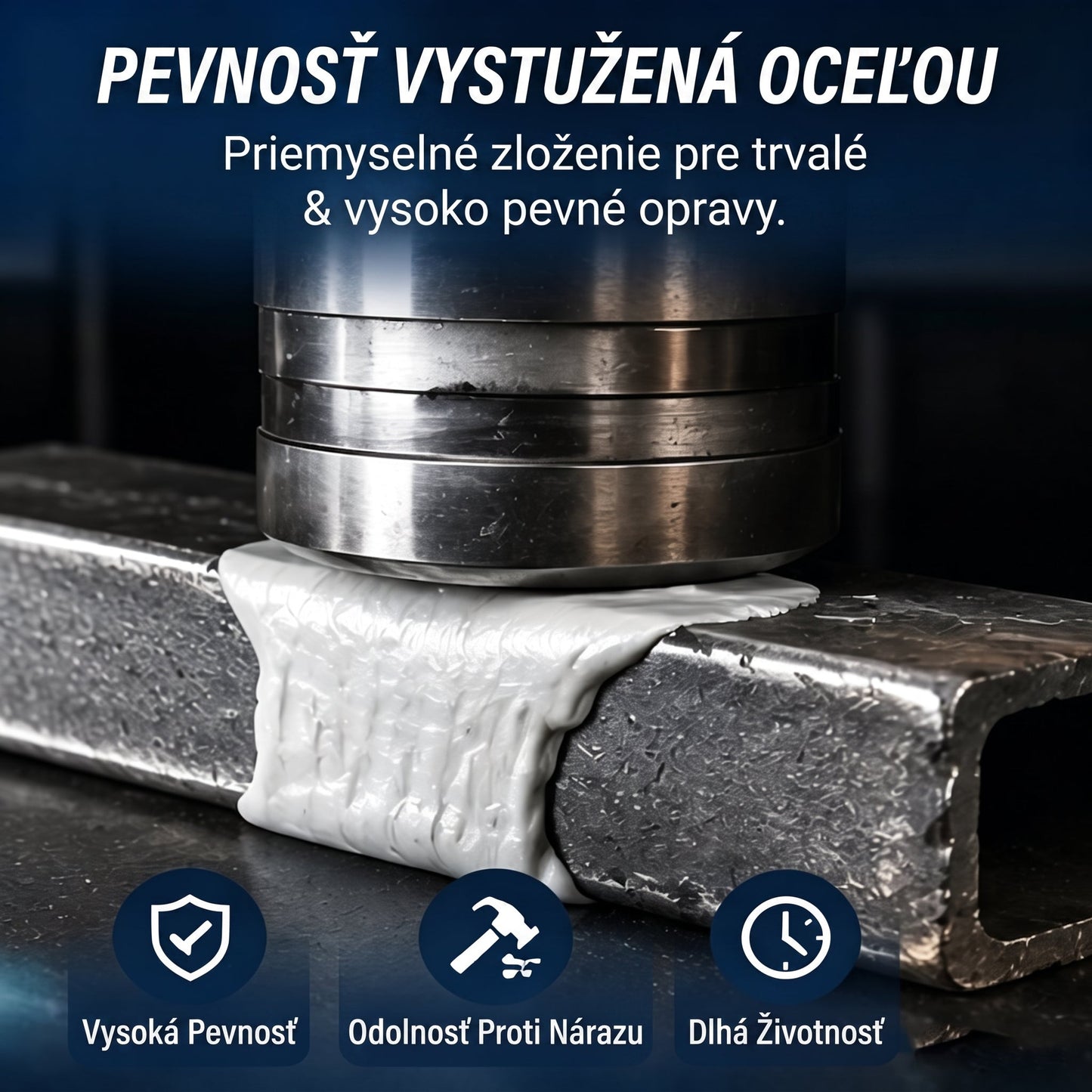 PKNEW®  Oceľou vystužený epoxidový opravný tmel — Univerzálne lepidlo na kov, drevo a plast🍅