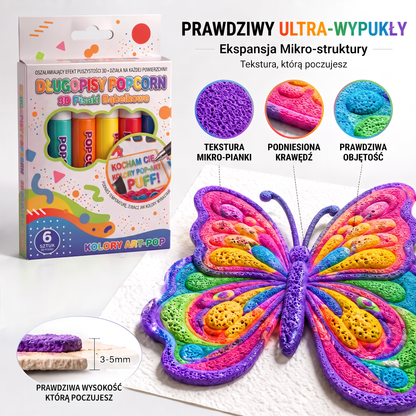 Dzisiaj z rabatem 50% 🔥 | Pisak PKNEW® do tworzenia wypukłych rysunków 3D🍊 – zamień zwykłe rysunki w niesamowite kreacje 3D 🎨