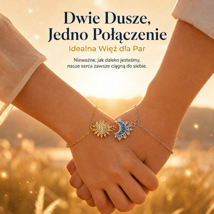 🔥Magnetyczny zestaw biżuterii Słońce i Księżyc – Dwie dusze, jedna więź☀️🌙