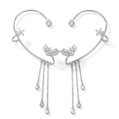 Ear Cuff de Mariposa Premium 🦋 — Hipoalergénico, Libre de Níquel y Plomo | Diseño de Clip Cómodo para Orejas Sensibles 💎