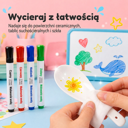 LEFUN® 🪄 MAGICZNE PŁYWAJĄCE PISAKI DLA DZIECI ✨ – Twórz rysunki, które ożywają w wodzie, i zamień rysowanie w magiczną zabawę.